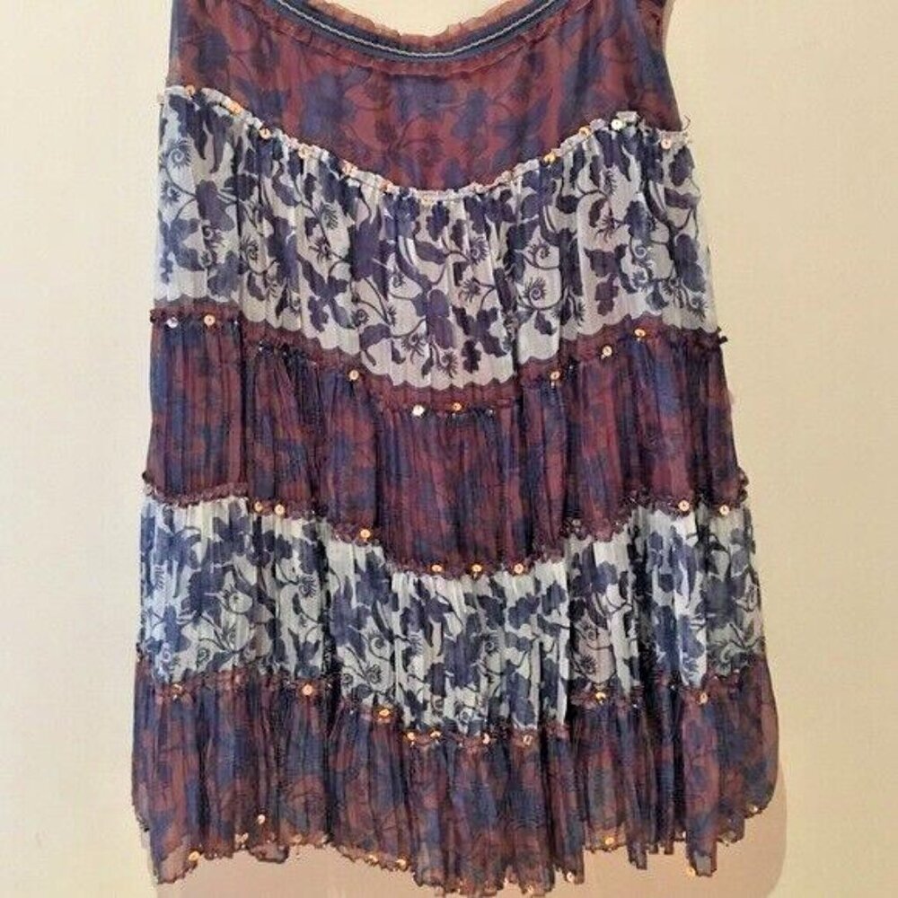 Gorgeous maxi floral chiffon onlay skirt